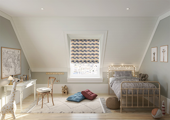 Cloudy Cosmos, Twinkle Grey - Roman Blind - Image 8
